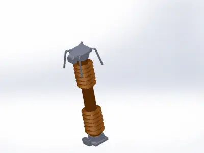 Zinc Oxide Surge Arrester EXLIM Q-115KV AND 170KV Free 3D model