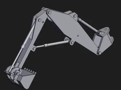 Excavator arm 3D model