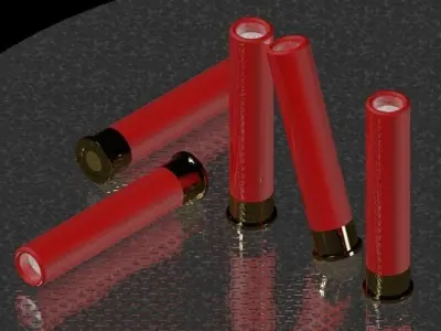 4-10 Shotgun pistol shell Free 3D model