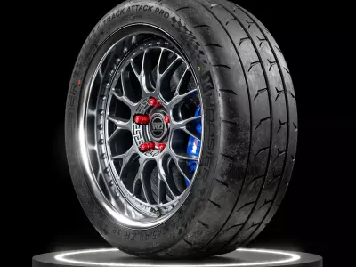 Hoosier Track Attack Pro 245 40 R18 3D model
