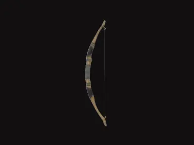 Medieval Bow Low-poly 3D model purchase