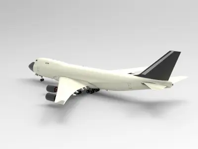 Boeing 747-400F 3D model