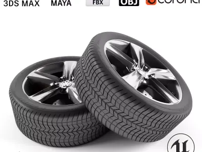Volkswagen Touareg Hybrid Wheel Free 3D model