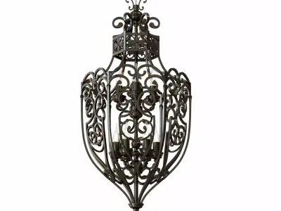 Chiaro chandelier 3D model purchase