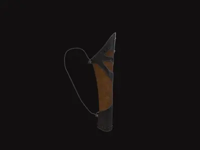Medieval Quiver Low-poly 3D model