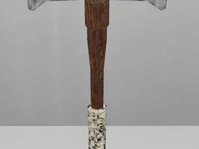 For big hammer game ready Low-poly 3D model
