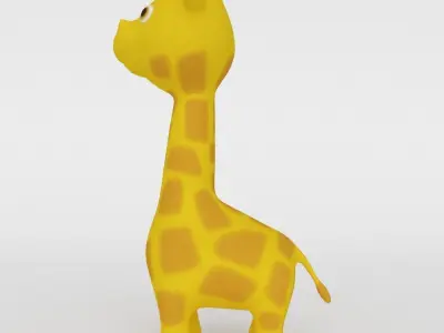 Giraffe toy Low-poly 3D model purchase