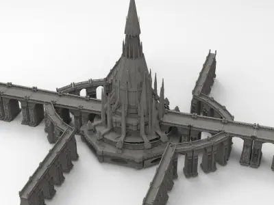 Arch Magician Tower Palace 10 3D model
