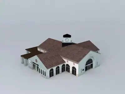 Victorville Transportation Centre Free 3D model