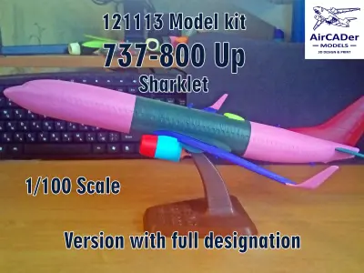 121113 Model kit Boeing 737-800 Sharklet Up 3D print model