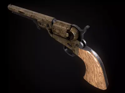 Colt Custom - PBR GAME READY Low-poly 3D model