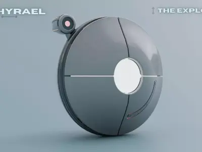 Zephyrael-Explorer Sci-Fi drone Low-poly 3D model