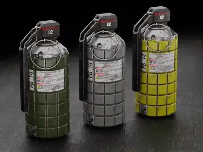 ZZ Grenade 02 Low-poly 3D model