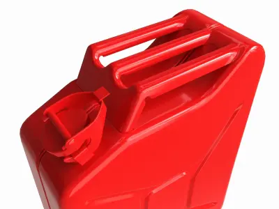 Classic metal jerry can 03 Red 3D model