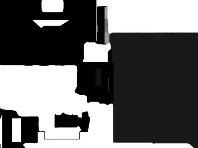 Express Train Low-poly 3D model
