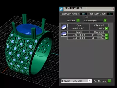 ruby gold ring 3D printable model   3D print model