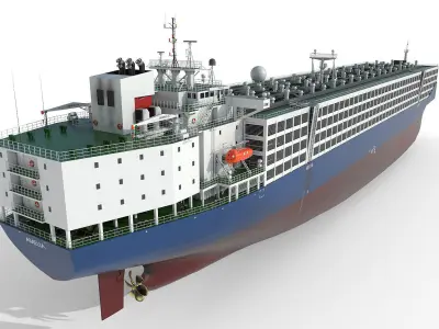 Livestock Carrier 02 3D model