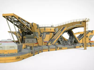 Sci fi platform 2 3D model