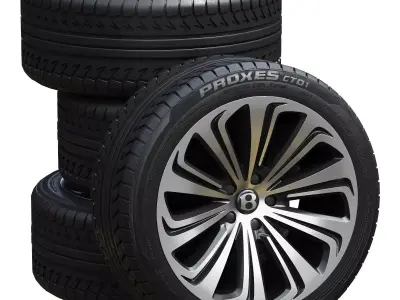 Bentley wheels 3D model by zifir3d