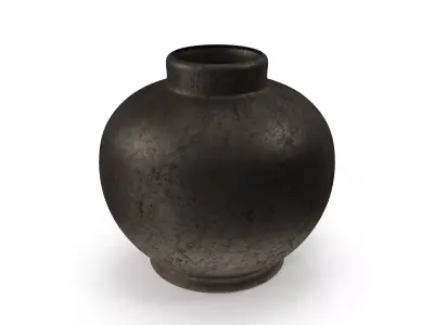 Metallic Gray Vase Free 3D model