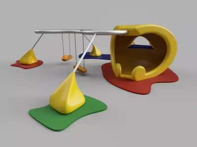 Juego Infantil 3D model