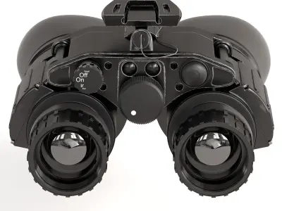 GSCI Tactical Dual Tube Night Vision Goggles Low-poly 3D model