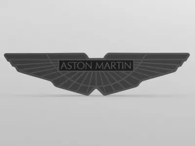 aston martin logo 3D model