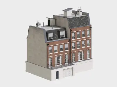 England building at old church st 52  modular London Low-poly 3D model