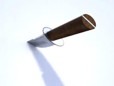 Old knife lowpoly model 3D model