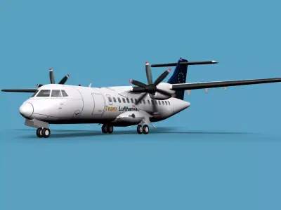 ATR  ATR-42-500 Lufthansa Team 3D model