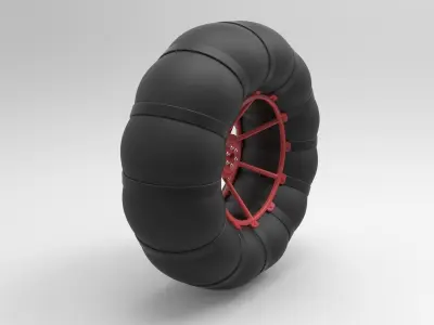 Low-pressure wheel 3D model