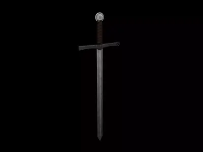 3d Sword for game and animation  Low-poly 3D model