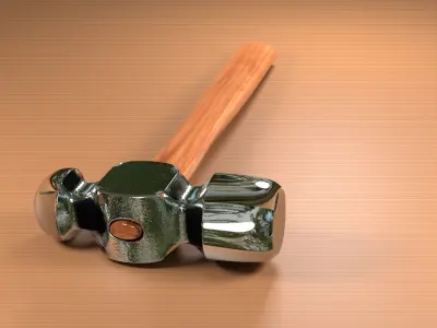 Hammer Free low-poly 3D model 4