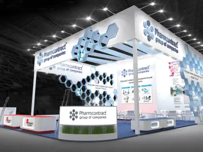 3d Model of Exhibition Stand 9X12 3D model