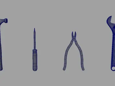 Tools different 3D model