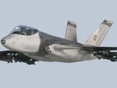 Fighter jet  Low-poly 3D model by Sirios-X