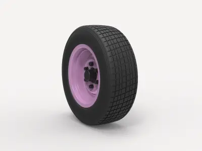 Car wheel 2 3D model