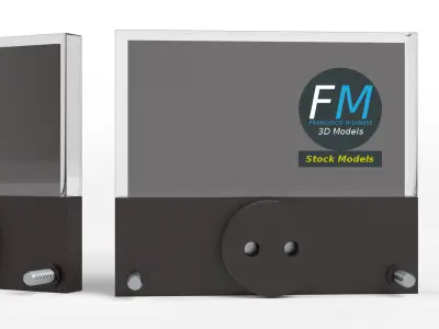 Panel mount analog voltmeters 3D model