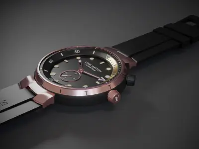 Watch 3D Model Photorealistic  Low-poly 3D model
