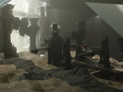 Abandoned Mine - Concept Art Scene 3D model