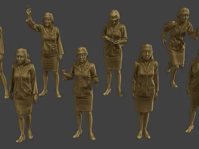 CzechoSlovak Female Communist Police CFCP1 Pack1