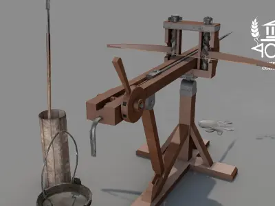 Roman Island Ballista 3D model