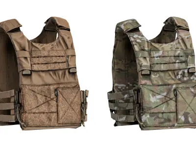 SPIRITUS SYSTEMS LV119 PLATE CARRIER Low-poly 3D model