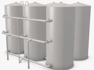 Industrial Boilers 3D model