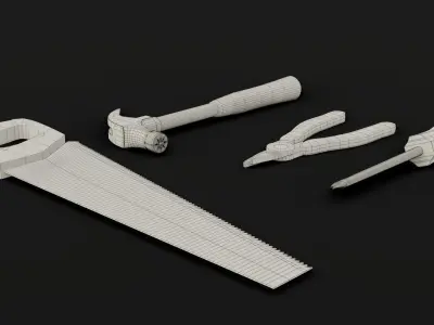 ToolsPack set of tools Free 3D model