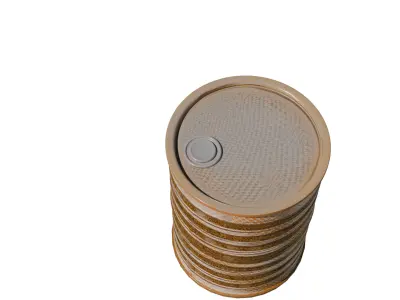 Oil Barrel Free low-poly 3D model order