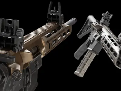 VR Ready Remington R5 RGP Low Poly Low-poly 3D model