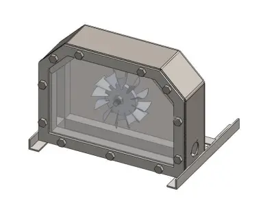 Pelton Wheel Turbine 3D model