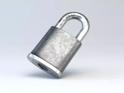 Padlock - 3D Asset 3D model