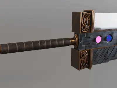 Final Fantasy Buster Sword 3D model purchase
